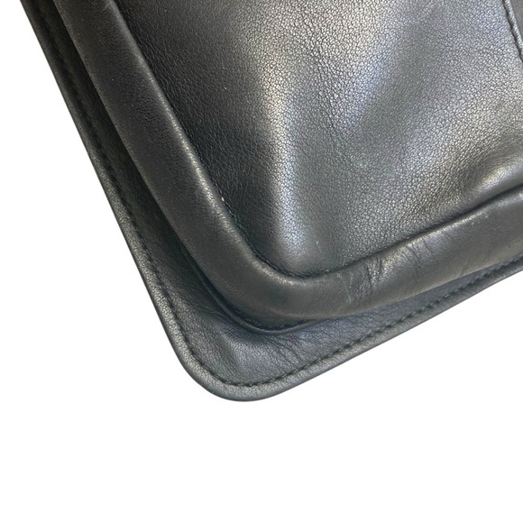 Coach vintage black leather Fanny pack bag - Picture 6 of 12